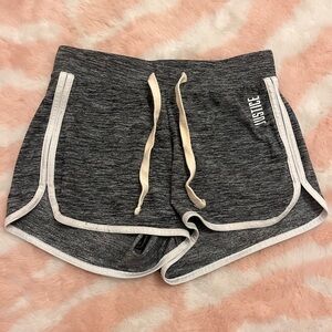 grey justice shorts